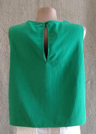 F&f. изумрудная легкая блуза. р 12.2 фото