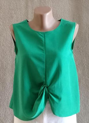 F&f. смарагдова легка блуза. р 12.