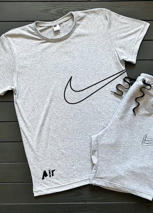 Nike air спортивный костюм комплект футболка и шорты разные цвета