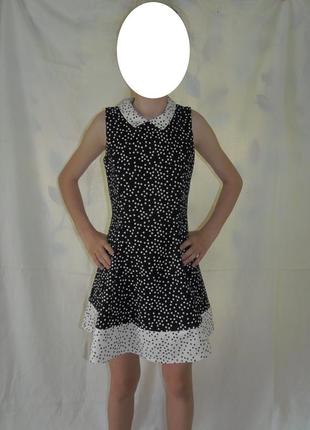 Красивое платье в сердечках на 10-11 лет1 фото
