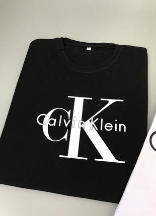 Есть наложенный платеж! стильные базовые футболки calvin klein с логотипом на груди, лого, принт, хлопок, котон, однотонные, кельвин клейн5 фото