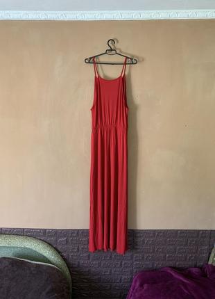 Довга сукня з вишивкою на високу дівчину розмір l3 фото