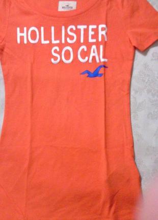 Шикарна нова футболка "hollister".каліфорнія 36 разів