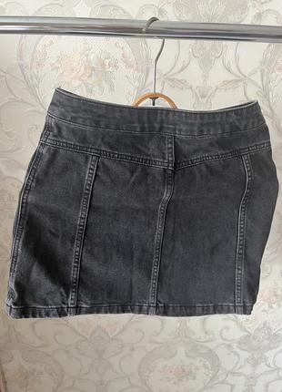 Юбка юбка джинсовая на пуговицы2 фото