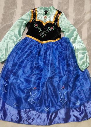Шикарное карнавальное платье анны на 11-12роков