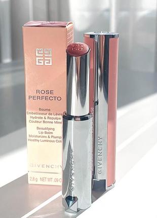 givenchy NECKLACES rose perfecto beautifying lip balm бальзам для губ 110 milky nude