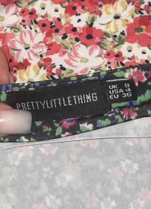 Платье платье plt prettylittlething платье в цветочный принт6 фото