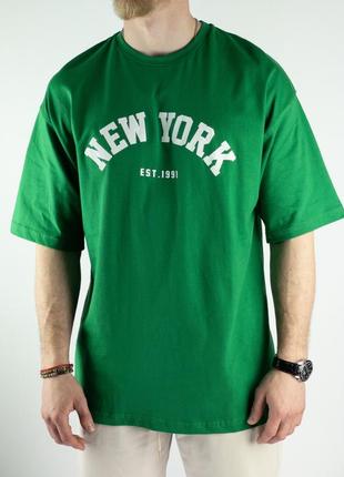 Мужская футболка maksim new york green4 фото