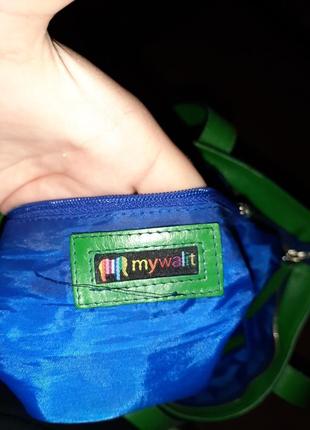 Стильна шкіряна сумка mywalit 5