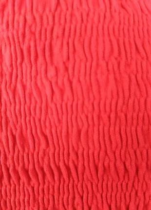 Фирменный новый красный слитный рельефный купальник zara4 фото