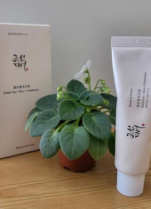 Солнцезащитный крем с пробиотиками beauty of joseon relief sun: rice + probiotics spf50+ pa++++2 фото