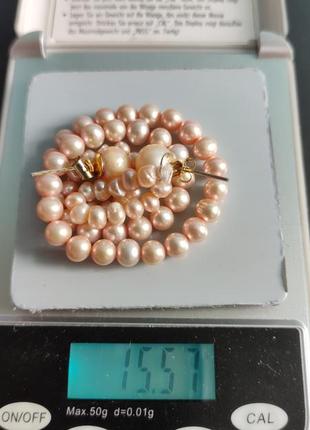 Комплект браслет сережки вінтаж прикраса аксесуар перлини перли