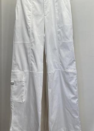 Атласные брюки с карманами zara8 фото