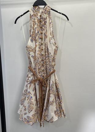 Сукня з принтом і поясом zara9 фото