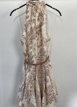 Сукня з принтом і поясом zara10 фото