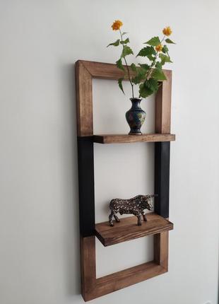Набор декоративных полок, настенный декор, хендмейд, деревянная рамка, полка из...