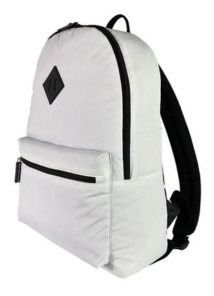 Легкий зручний міський рюкзак. білий рюкзак із плащової тканини в спортивному стилі3 фото