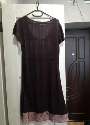 Платье ажурная вязка, очень нарядное2 фото