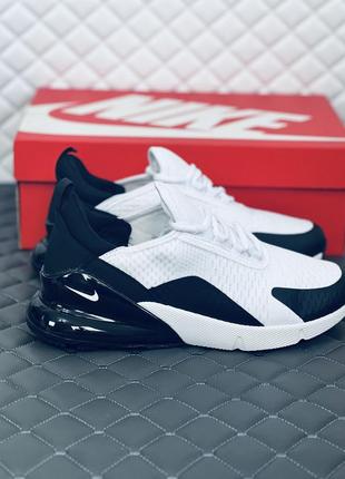 Nike air max 270 white black кросівки чоловічі найк аір макс 270