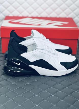 Nike air max 270 white black кроссовки мужские найк аир макс 2703 фото