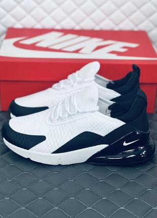 Nike air max 270 white black кроссовки мужские найк аир макс 2704 фото