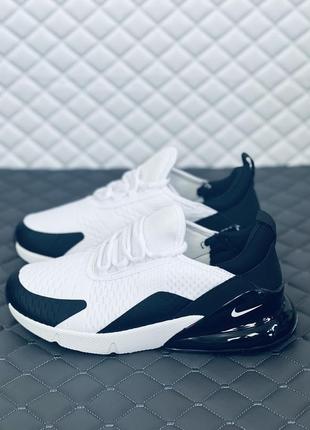 Nike air max 270 white black кроссовки мужские найк аир макс 27010 фото