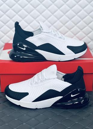 Nike air max 270 white black кроссовки мужские найк аир макс 2705 фото