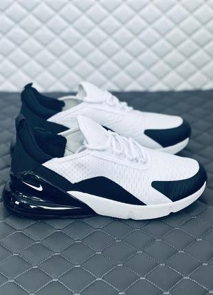 Nike air max 270 white black кроссовки мужские найк аир макс 2709 фото