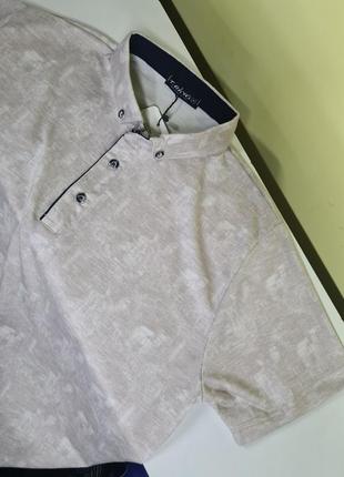Поло футболка с воротником на пуговицах мужское, мужское поло, светлое поло мужское5 фото