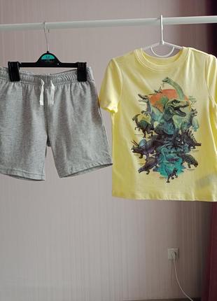 Футболка, футболка для мальчика, х/б футболка, футболка динозаврами5 фото