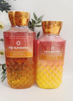 Набір лосьйон + гель fiji sunshine від bath and body works