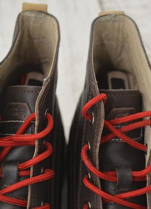 Lacoste marceau круті чоловічі шкіряні чоботи коричневого кольору оригінал 45 45.5 розмір4 фото