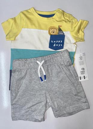 Новые шорты серые с шнурками, бренд f&amp;f