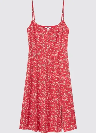 Сарафан uniqlo printed front slit camisole, розмір м2 фото