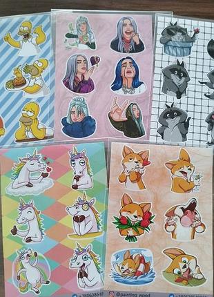 Сет стекерпаков, наклейки