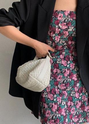 Міні-сукня в квітковий принт 🌸6 фото