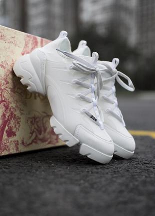 Белые кроссовки dіоr d-conneckt