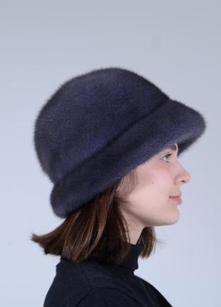 Норковий жіночий капелюх3 фото