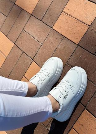 Женские летние белые кроссовки, удобные кроссовки, кеды белые5 фото