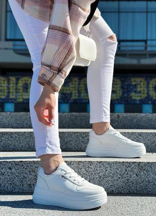 Женские летние белые кроссовки, удобные кроссовки, кеды белые6 фото
