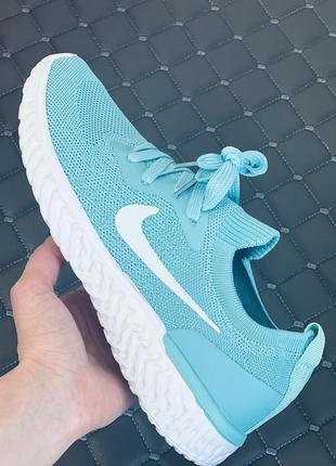 Nike летние беговые кроссовки найм мятные текстильные кроссовки3 фото