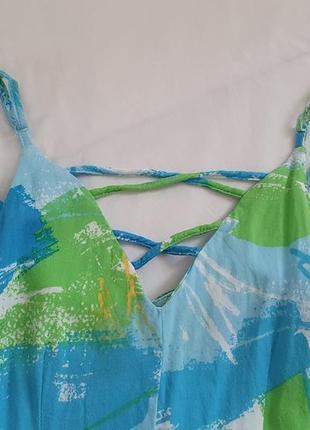 Літня сукня сарафан натуральна тканина2 фото