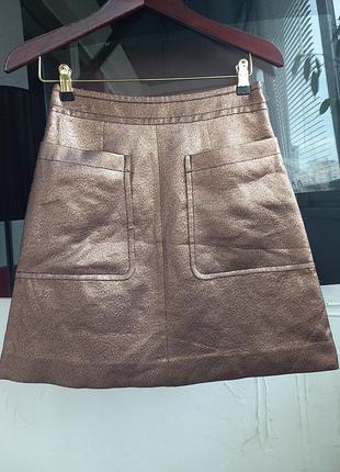 Marc jacbs юбка металик