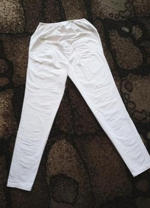 Белые штаны для беременных.1 фото