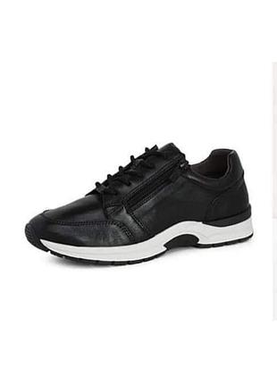 Кожаные черные женские кроссовки caprice. 🇩🇪 36-37-38 размер2 фото