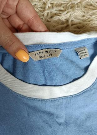 Футболка jack wills🩵 дуже гарна, свіжа) розмір s-m. стан супер👌3 фото