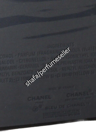 Chanel bleu de chanel pour homme edp 100мл духи мужские парфюмированная вода оригинал тестер2 фото