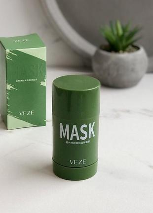 🍃маска для обличчя глиняна veze Calming mask, з зеленим чаєм, 40 г