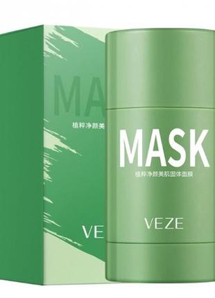 🍃маска для лица глиняная veze mask, с зеленым чаем, 40 г5 фото