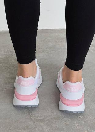 Жіночі кросівки new balance white/pink3 фото